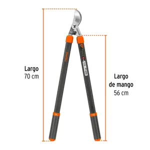 Tijera para ramas 70 cm, mgos de aluminio, TRUPER EXPERT