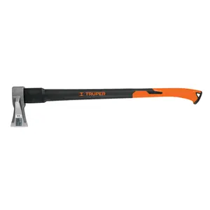 102085 / TJR-4.5F Truper Hacha para rajar madera 4.5 lb, mango fibra de vidrio 34