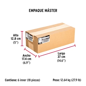 Bolsa con 100 tornillos 1/4 