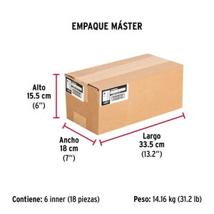 Bolsa con 100 tornillos 1/4 