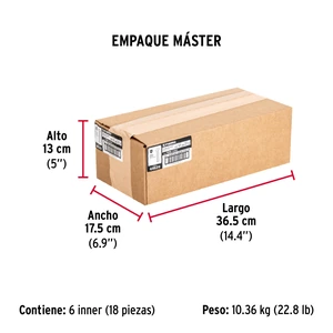 Bolsa con 50 tornillos 1/4 