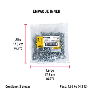 Bolsa con 300 tornillos 3/16