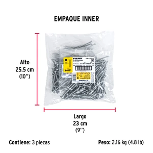 Bolsa con 100 tornillos 3/16