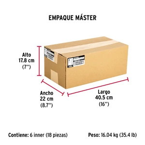 Bolsa con 100 tornillos 3/16
