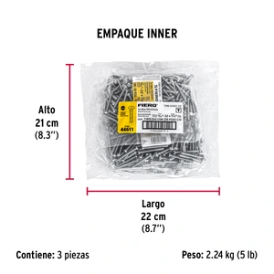 Bolsa con 200 tornillos 5/32