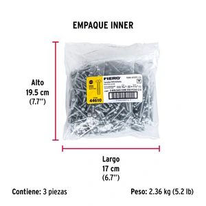 Bolsa con 250 tornillos 5/32
