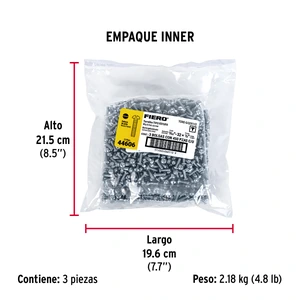 Bolsa con 450 tornillos 5/32