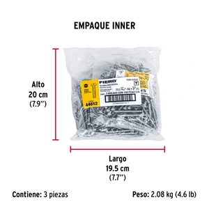 Bolsa con 150 tornillos 5/32