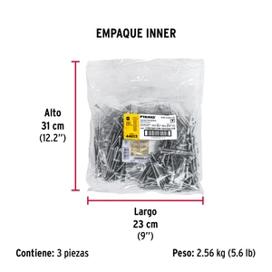Bolsa con 150 tornillos 5/32