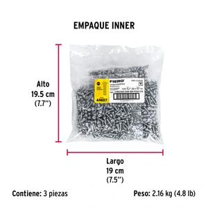 Bolsa con 400 tornillos 5/32
