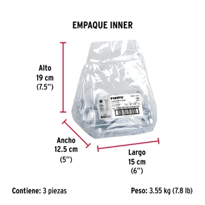 Bolsa con 10 tornillos 1/2