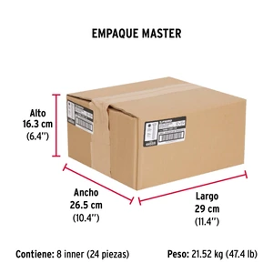 Bolsa con 100 tornillos 1/4