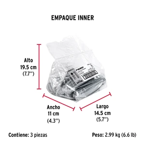 Bolsa con 4 tornillos 3/4