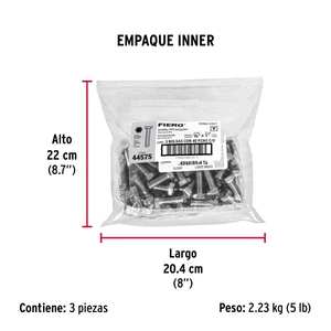 Bolsa con 40 tornillos 3/8