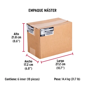 Bolsa con 50 tornillos 3/8