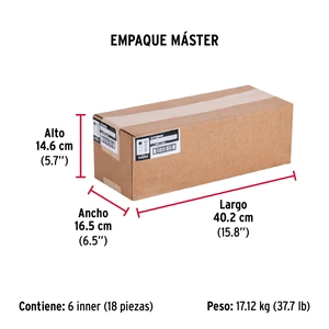 Bolsa con 15 tornillos 3/8