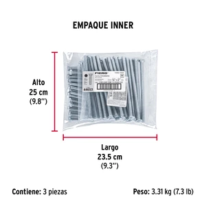 Bolsa con 15 tornillos 3/8