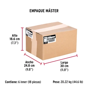 Bolsa con 15 tornillos 3/8