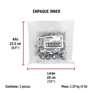 Bolsa con 60 tornillos 5/16