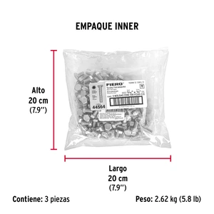 Bolsa con 100 tornillos 5/16