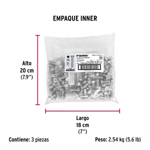 Bolsa con 80 tornillos 5/16
