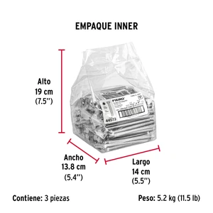 Bolsa con 50 tornillos 5/16