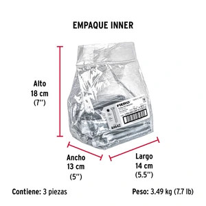 Bolsa con 30 tornillos 5/16