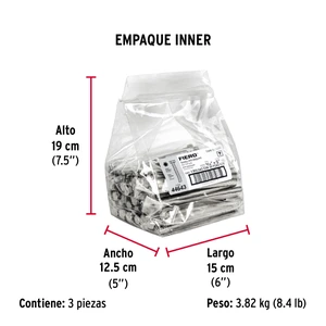 Bolsa con 30 tornillos 5/16