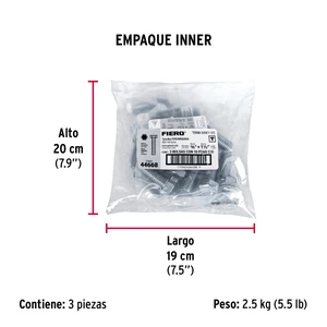 Bolsa con 10 tornillos 5/8