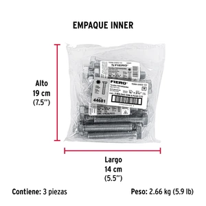 Bolsa con 6 tornillos 5/8