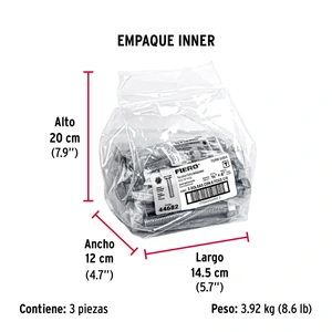 Bolsa con 8 tornillos 5/8