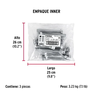 Bolsa con 6 tornillos 5/8
