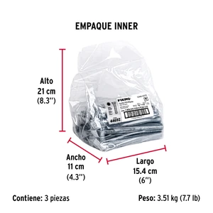 Bolsa con 6 tornillos 5/8