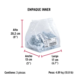 Bolsa con 40 tornillos 7/16