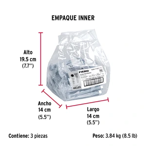 Bolsa con 20 tornillos 7/16