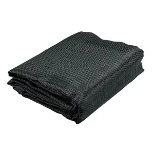 44708 / TOSO-803 Fiero Toldo negro de 3 m de polietileno 80% sombra, ancho 3.60 m