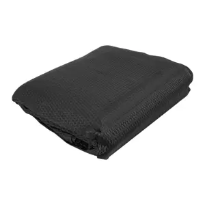 44709 / TOSO-805 Fiero Toldo negro de 5 m de polietileno 80% sombra, ancho 3.60 m