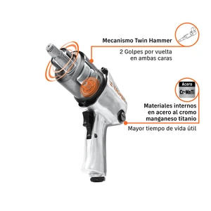 Llave de impacto neumática 1/2