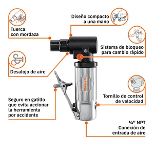 Rectificador neumático 1/4