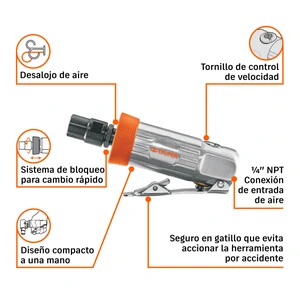 Rectificador neumático 1/4