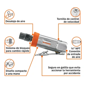 Kit de mini esmeriladora 1/4