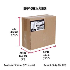 Kit de 20 taquetes 3/16