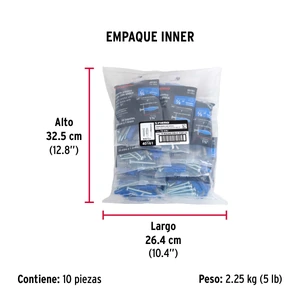 Kit de 20 taquetes 3/8