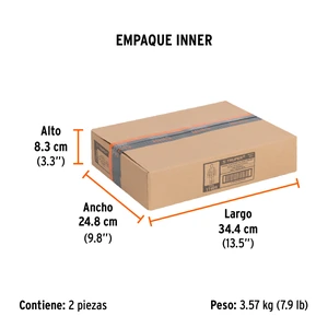 Truper Conjunto impermeable doble capa naranja con reflejante, G