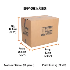 Truper Conjunto impermeable doble capa naranja con reflejante, M