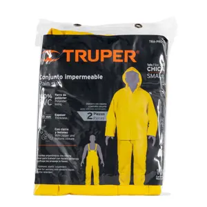 Conjunto impermeable doble capa, talla CH, Truper