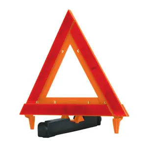 10943 / TRISE-290 Truper Triángulo de seguridad de 29 cm de alto con estuche plástico