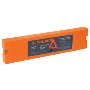 10942 / TRISE-435 Truper Triángulo de seguridad de 44 cm de alto con estuche plástico