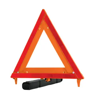 Triángulo de seguridad de 44 cm de alto con estuche plástico