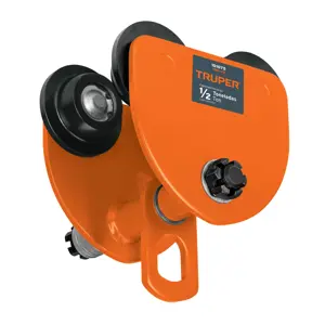 101075 / TRO-1/2 Truper Trole de carga 1/2 ton para vigas IPS e IPR, ajustable